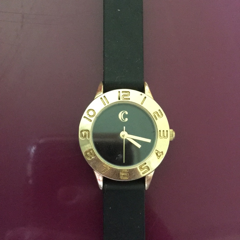 Black and Gold Charming Charlie Watch